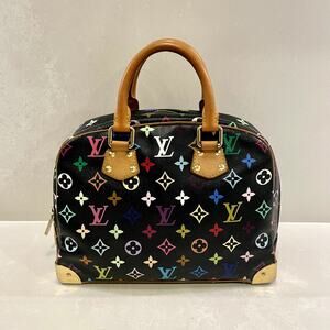 Louis Vuitton x Takashi Murakami Multicolor Black Monogram Trouville
